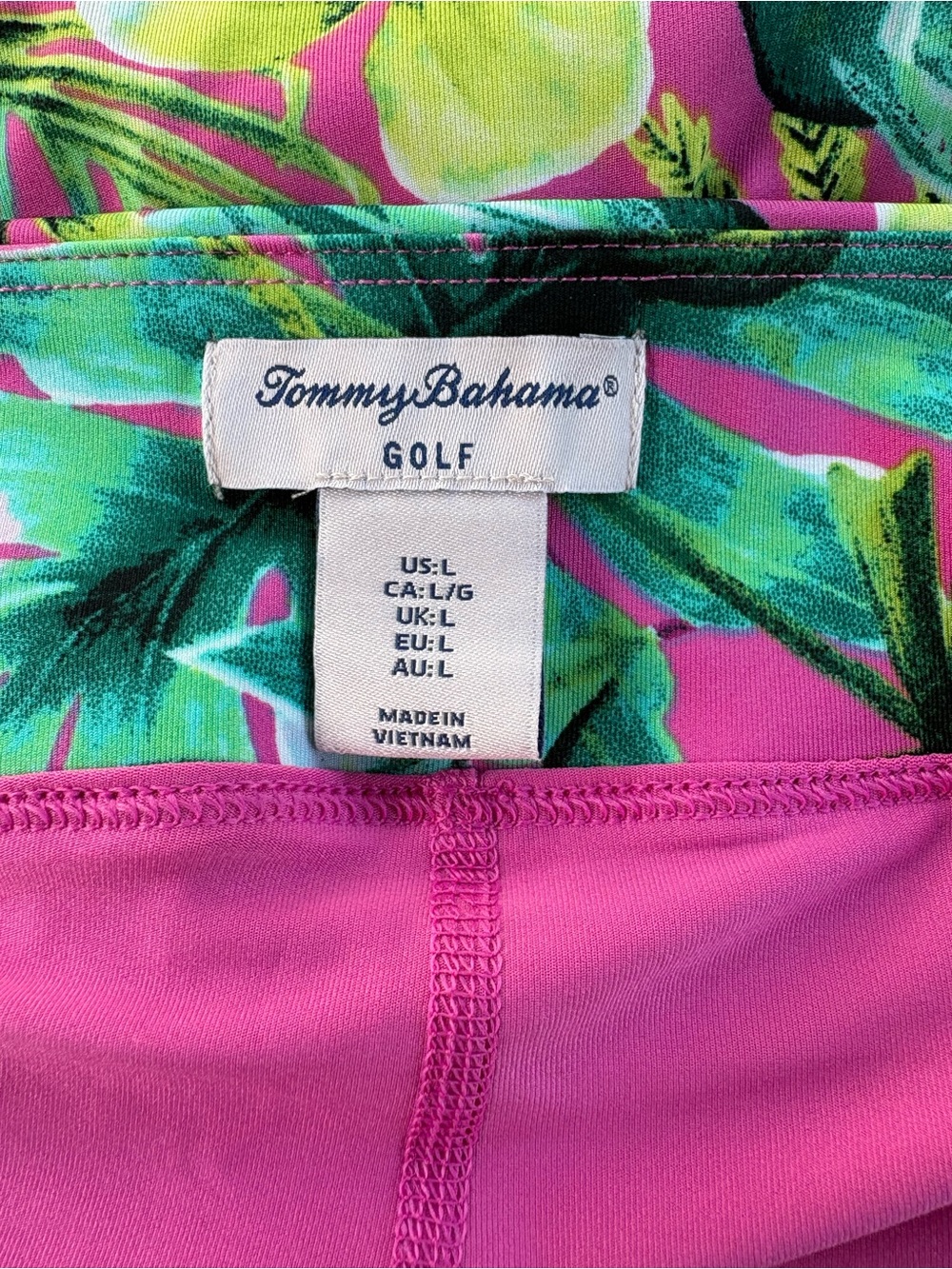 Tommy Bahama Pink Tropical Leaf Skort - Picture 3 of 3